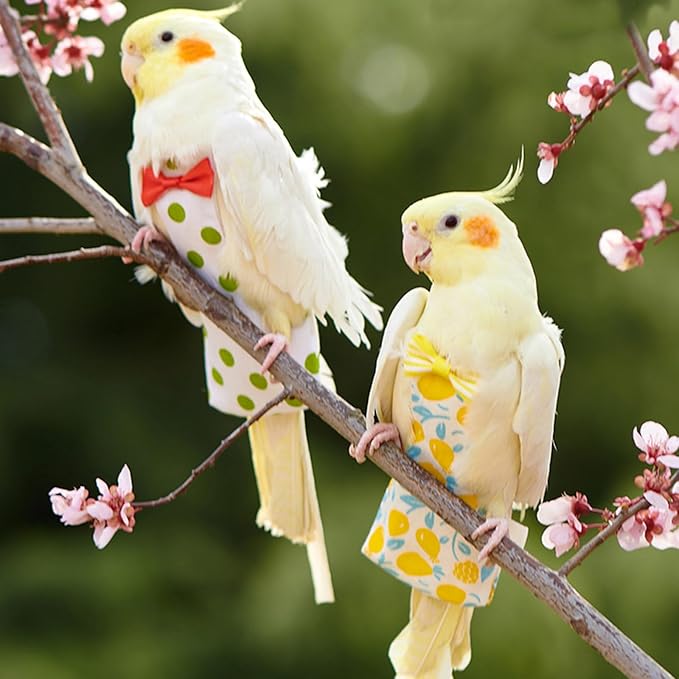 Reusable Bird Diaper Washable Flight Suit for Parrot Adjust Parrot Diaper Costume Fly Training Suit for Cockatoos
