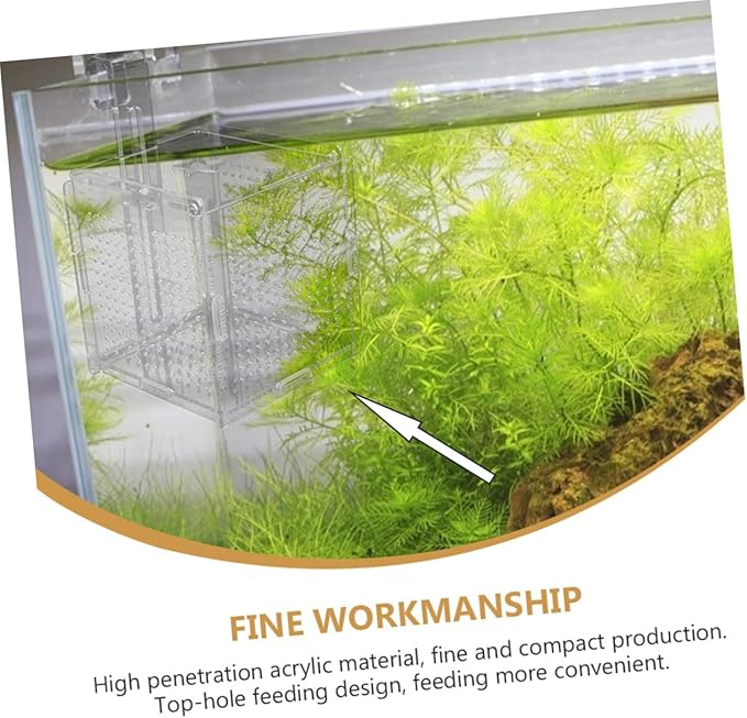 YARNOW 2 Sets Fish Breeding Tanks Home Fish Breeding Box with Suction Cups Hooks