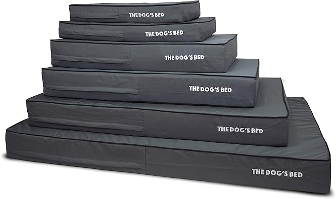 The Dog’s Bed Orthopedic Memory Foam Dog Bed Mattress, Oxford Fabric, Grey with Black Trim, XXL, 6-Inch