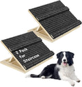 Foldable Wooden Dog Ramp for Stairs, Upgraded Non-Slip Dog ramps, 2 Packs for Small or Medium Dogs and Cats， Step and Stair for Injured and Elderly Pets（No Installation Required）