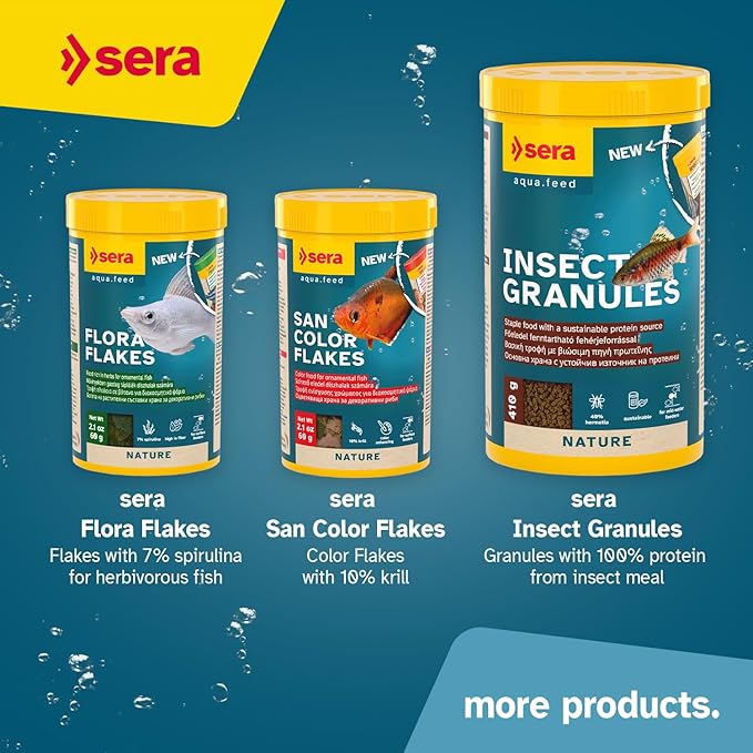 Sera Vipan Tropical Flakes 100 ml 0.7 oz (22 g) | Floating Fishfood with 4% Insect Protein & Probiotics | Aquarium Fish Food for Freshwater Aquariums