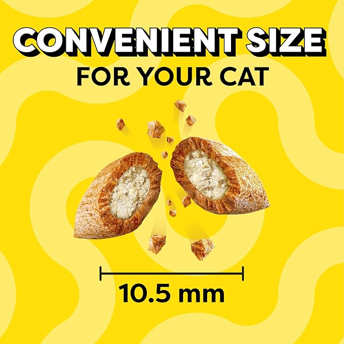 Temptations Birthday Cat Treats, Crunchy and Soft Cat Treats, Lobster & Beef Flavor, 6.3 oz. Pouch (Pack of 10)