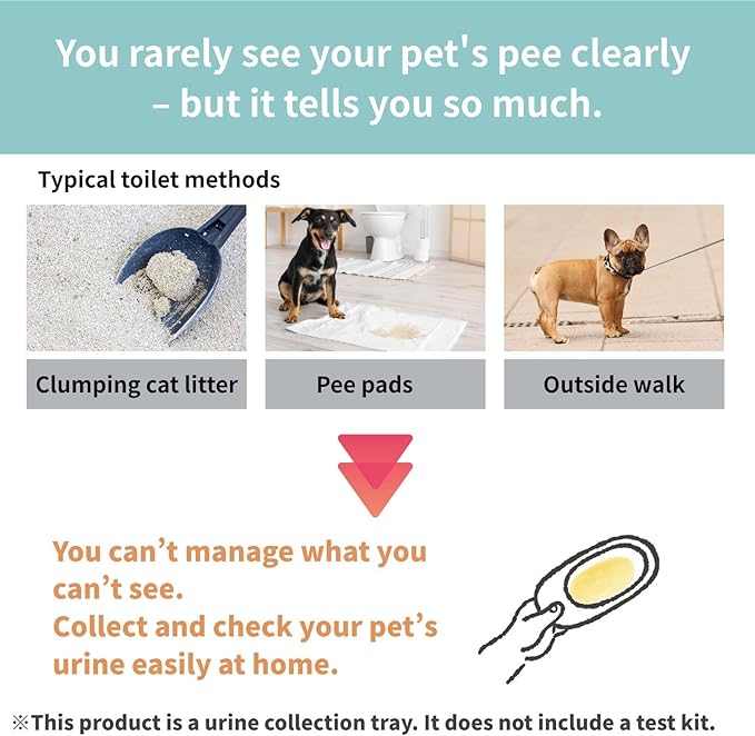 Pet Urine Collection - Cat Urine Sample Tray (6-Pack) Disposable Paper Clean Catch for Cats & Small Dogs - Midstream Slide-Under - No Special Litter Required - Made in Japan