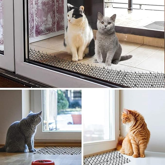 Cat Scat Mat with Spikes 2m x 28cm Pet Wild Animal Control Dog Spikes Repellent Mat for Garden Fence