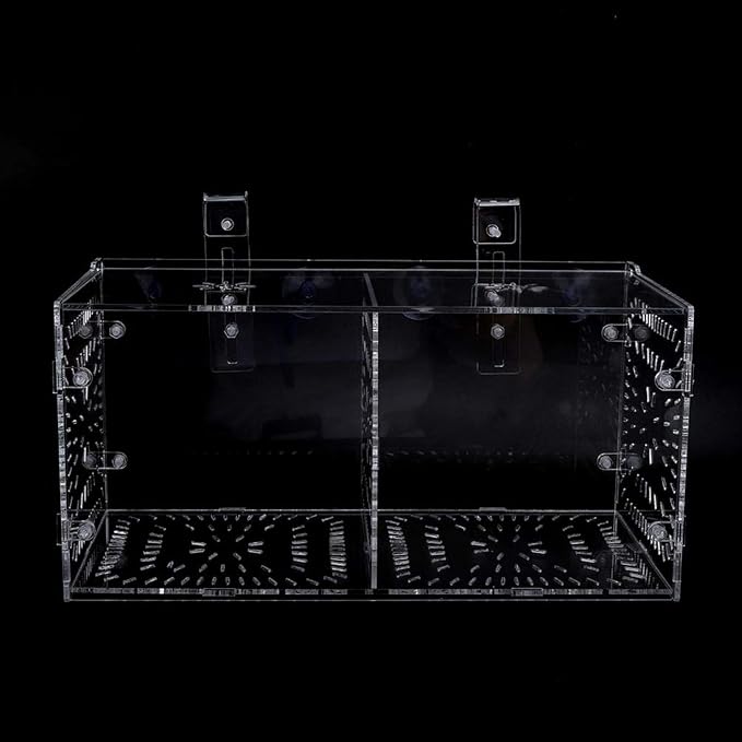 EVTSCAN Aquarium Breeder Box for Fish Tank, Fish Breeding Box Tank Hatchery Incubator Aquarium Isolation Box for Seedlings Incubation(M)