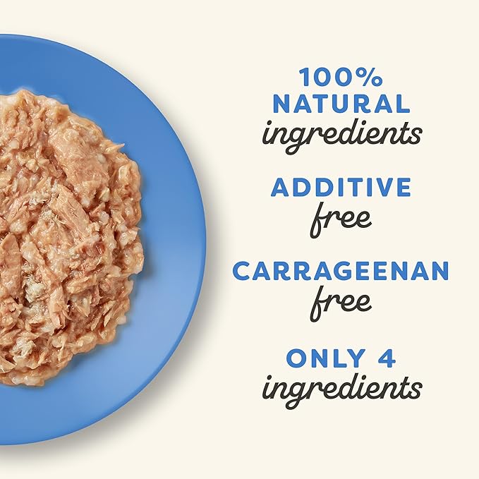 Applaws Natural Wet Cat Food in Broth, Limited and Natural Ingredients, High Protein with No Artificial Additives, Tuna Fillet & Crab in Broth (10 x 2.12 oz Easy-Open Cups)