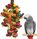 Bird Toys, Parrot Toys Natural Peppered Wood Bird Chew Toys for Small and Medium-Sized Parakeet,Cockatiel,Conures,Lovebirds Macaws,African Grey,Cockatoos,Amazon Parrots,Aviary Hanging Toys
