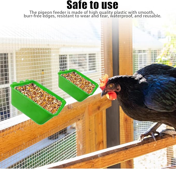 20 Pcs Chicken Coop Feeder Water Cup,16 oz Cage Cups Chicken Feeder Waterer, Cage Cups Birds Hanging Feeders, Chicken Feeder Water Bowl for Parakeet Poultry Pigeon Bunny Wire Cage (Green, 16oz)