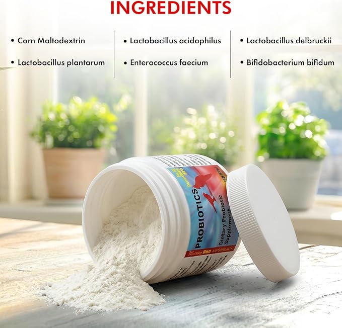 Morning Bird Probiotics for Birds 2 oz – Digestive Health Supplement Supporting Gut Balance, Nutrient Absorption, & Immune Support – Easy Mix Powder Supplement for All Bird Species