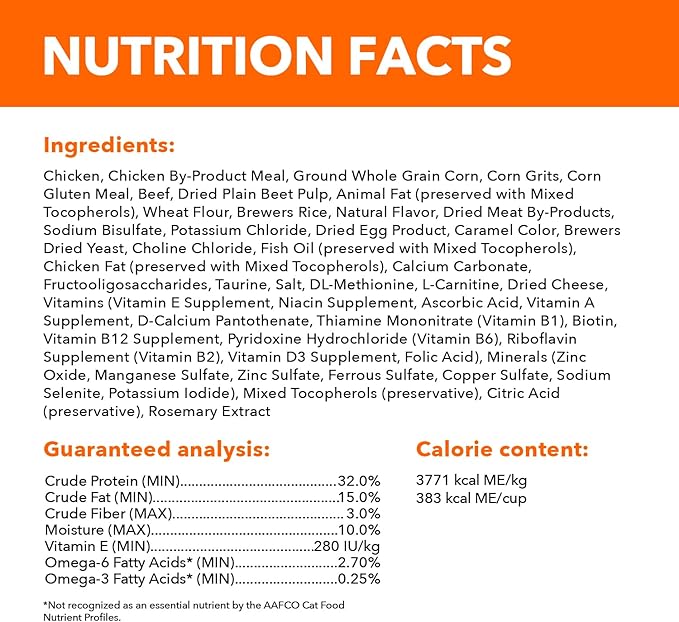 IAMS Healthy Enjoyment Dry Cat Food Chicken & Beef Recipe, Cat Food Dry Recipe, 6 lb. Bag