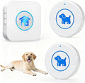 Dog Door Bell, Wireless Dog Doorbells for Potty Training – Dog Bells to Go Outside, 1000Feet Range, Waterproof Button, 55 Melodies & 5 Notification Modes (2 Button White)
