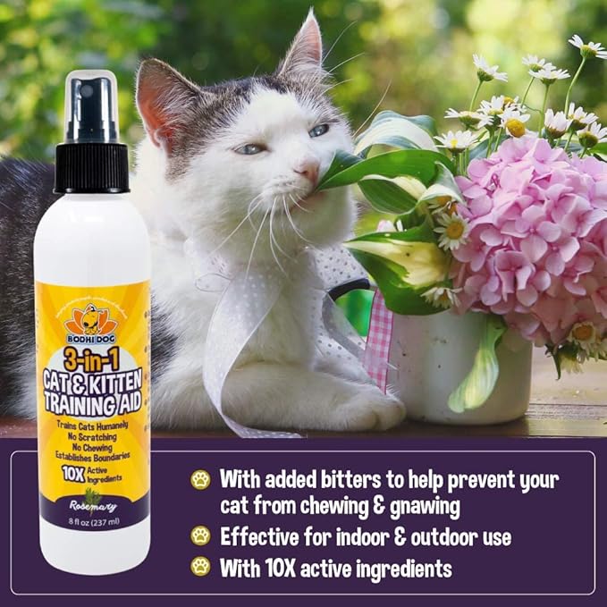 Bodhi Dog 3-in-1 Cat & Kitten Training Aid Spray + Cat No More Marking Spray Bundle