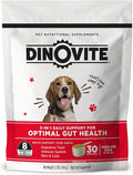Dinovite 3 in 1 Probiotic for Medium Dogs, Skin & Coat, Digestive Health & Joint Relief, Dog Food Toppers, Immune Support, Allergy Relief & Itch Relief Skin Care, 30 Servings (18-45lb)