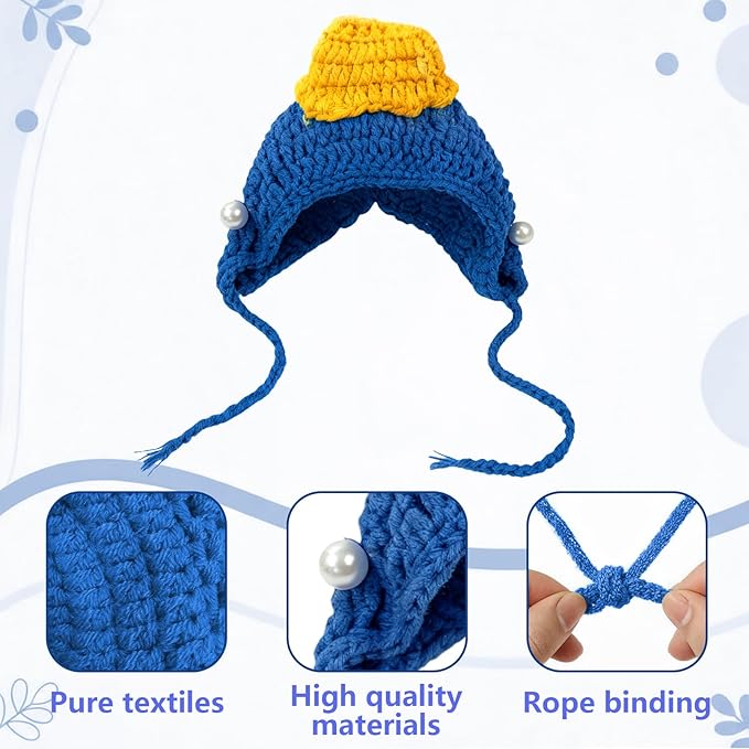 Cute Cat Hat Costume Suitable for 5 to16 lbs - Kitten hat Head Circumference 11" or Less cat Hats for Cats only pet Photography Outfits