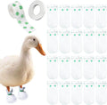 Disposable Boots for Real Duck Feet, Bumble Foot for Duck Supplies with Bandage, Large Size (Green, 20 PCS)