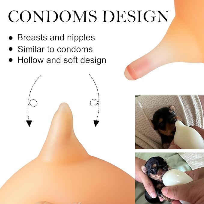 Puppy Milk Feeder Nipple Puppy Bottle Puppy's Feeder, Bubble Milk Bowl