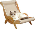 Extra Large Cat Scratching Lounge - Multi-Layer Solid Wood & Sisal, XXL Cat Scratcher and Bed for Large Cats, Furniture Protector with 110lb Capacity