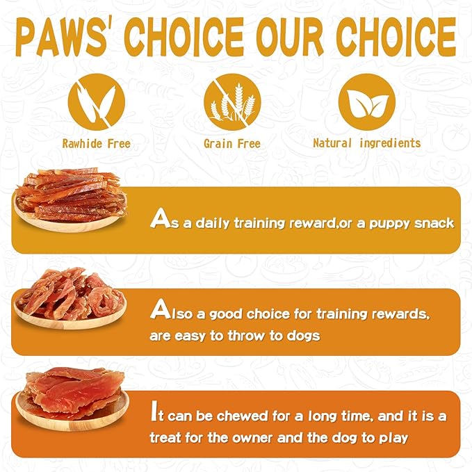 PAWUP Chicken Jerky Dog Treats, Human Grade Chicken Tender, All Natural High Protein Jerky for Dog, Rawhide-Free, No Artificial Flavors, 12.5 oz