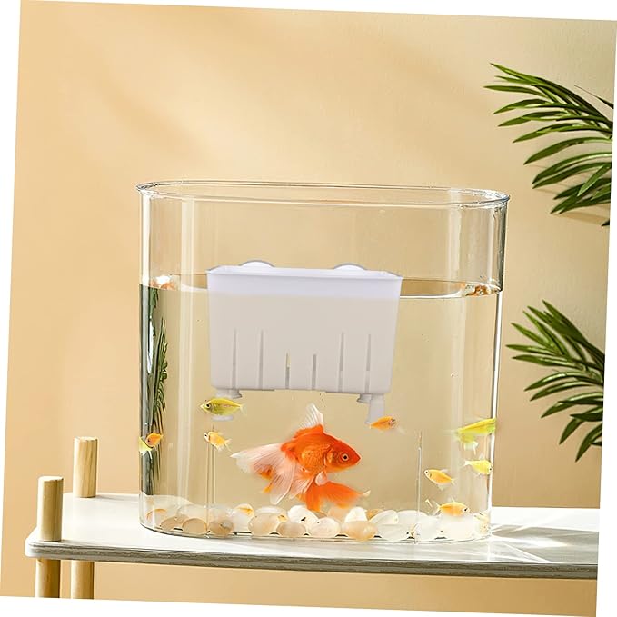 Housoutil 2sets Aquarium Breeding Box for Tortoise and Fish Isolation Holder Cups Multi-Functional Fish Breeder Container Small Box