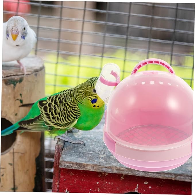 BESPORTBLE 1set Portable Handheld Bird Carrier Cage for Parrots and Birds Breathable Design Ventilation for Travel and Outdoor Use Astronaut Style