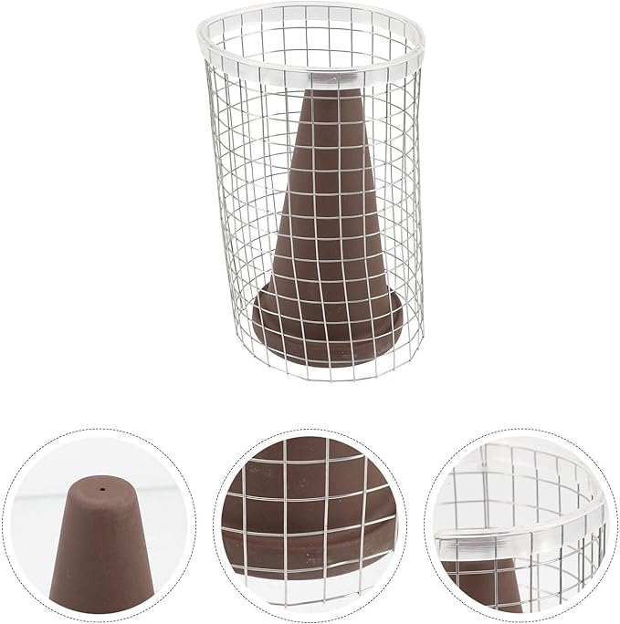 Shrimp Breeding Bucket with Spawning Cone and Isolation Net Set, Small Purple Clay Aquarium Fish Breeding Pot for Angelfish and Brine Shrimp Spawning in Home Tanks