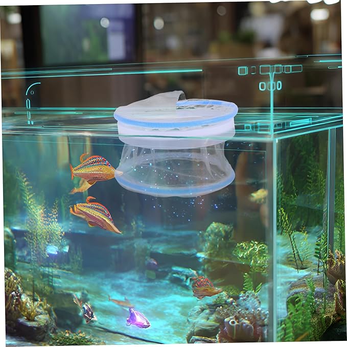 TOYANDONA 2Pcs Transparent Floating Hatchery Box Nylon Mesh Breeding Tank Dividers for Guppy Fry Isolation for Aquariums Fish Breeding Stable Design for Healthy