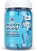 Weruva Puddy Pops, Chicken Lickable Cat Treats, 0.5oz Tube, Pack of 50