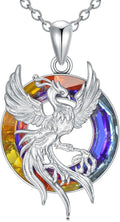 KZX Cat/Dog/Phoenix/Eagle/Whale/Shark/Puffin/Starfish/Chicken/Butterfly/Owl/Bee/Frog/Seahorse Necklace Sterling Silver Animal Pendant Jewelry Gift for Women