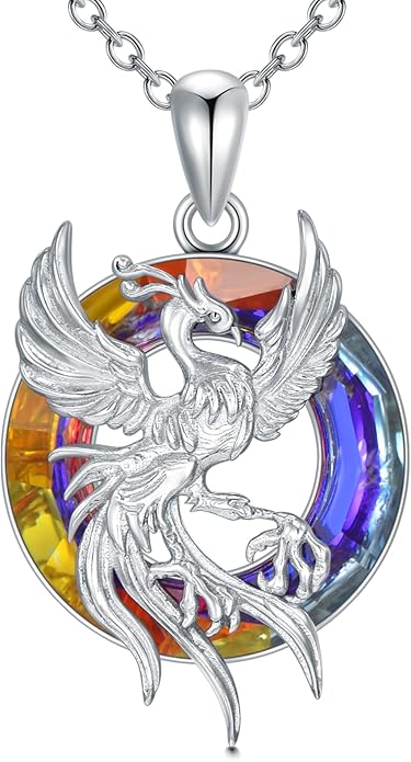 KZX Cat/Dog/Phoenix/Eagle/Whale/Shark/Puffin/Starfish/Chicken/Butterfly/Owl/Bee/Frog/Seahorse Necklace Sterling Silver Animal Pendant Jewelry Gift for Women
