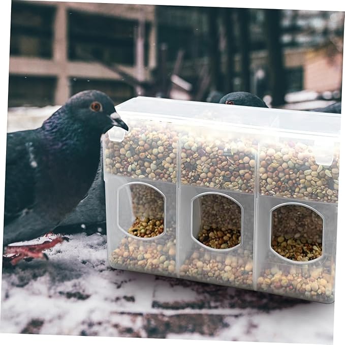 Mipcase 2pcs Bird Feeding Watering Supplies Pigeon Feeder Hanging Bird Feeder Sift Bowl Easy to Use and Install for Backyard Birding