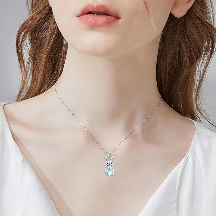 KZX Cat/Dog/Phoenix/Eagle/Whale/Shark/Puffin/Starfish/Chicken/Butterfly/Owl/Bee/Frog/Seahorse Necklace Sterling Silver Animal Pendant Jewelry Gift for Women