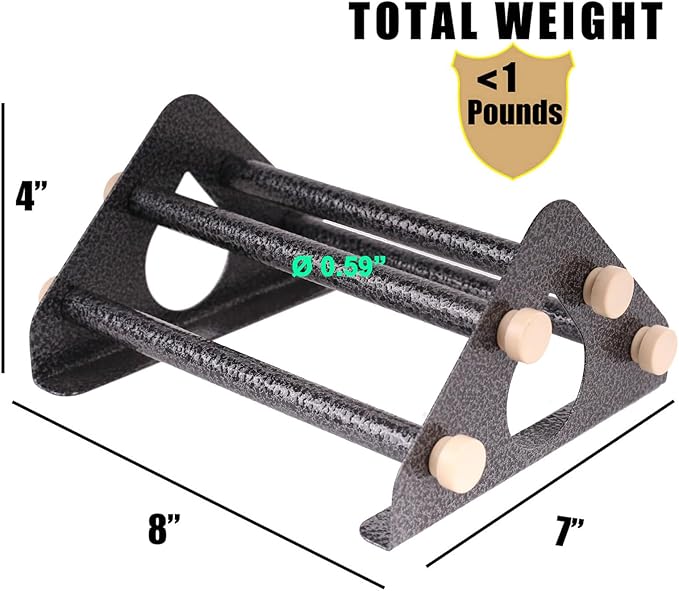 Baby Chick Perch, Durable Metal Stand with Wooden Roosting Bar for coop and brooder, Training Chicken Perch Easy to Assemble and Clean, Fun Toys for Chick (Carbon Coating, Metal Bars)