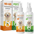 Dog Pee Spray & NO-GO Spray, Indoor & Outdoor Deterrent Spray, Potty Training Spray for Dogs & Cats, Stops Unwanted Chewing, Easy-to-Use Training Set, 3.38 Fl Oz (100ml)
