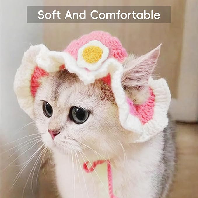 Cat Hat for Cats, Pet Cute Halloween Christmas Party Costume Accessories Headwear Comfortable for Puppy Cat Kitten Pet Puppies 11-14" (Green)