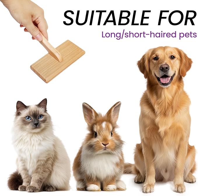 Dog Slicker Brush for Shedding and Grooming, Pet Deshedding Brush with Rounded Tips&Air-Cushion for Dogs & Cats, Undercoat & Dematting Tool for Long/Short Hair Pets