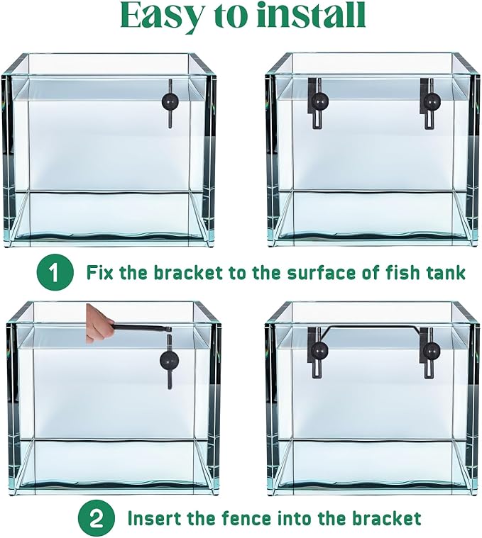 Floating Plant Corral for Aquarium, Floating Plant Fence for Aquarium Accessories, Fish Tank Plant Fence Adjustable Height with Water Level, Suitable for All Floating Plants and Aquariums