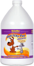Mister Max Anti Icky Poo Pet Urine Enzyme Cleaner & Feces Odor Remover, Enzymatic Cleaner for Dog & Cat Urine, Pet Odor Remover Spray, 1 Gallon (Unscented)