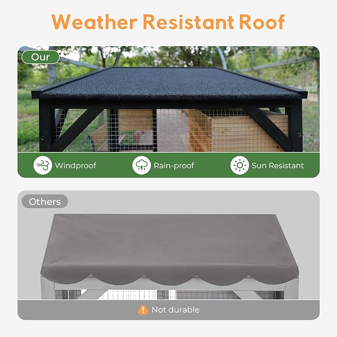 Large Cat House 4 Tiers Outdoor Catio with Removable Platforms Catio Outdoor Enclosure Window Access with Weatherproof Asphalt Roof Indoor Catio with Wheels