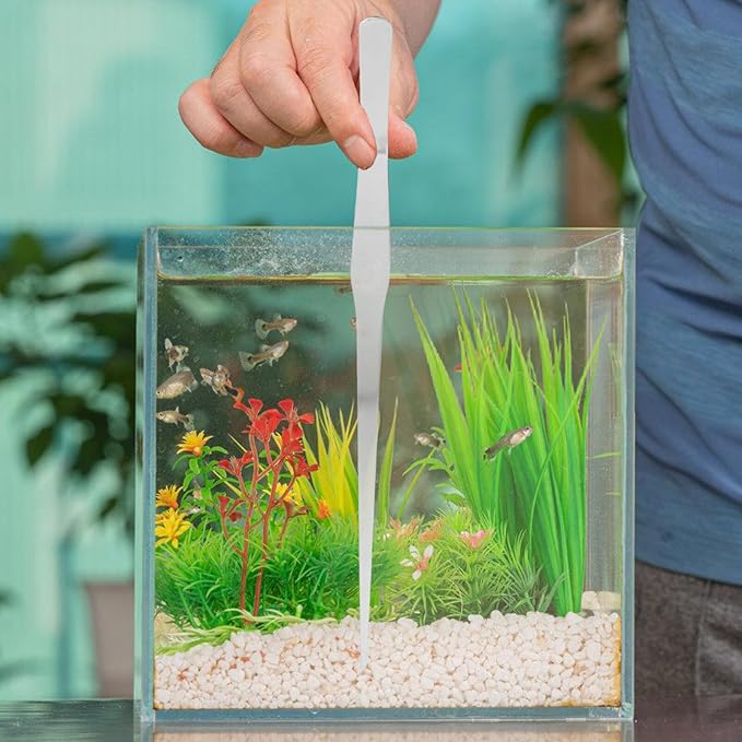 NOLITOY Aquarium Straight Tweezers Tool for Plant Care and Gravel Cleaning Aquatic Plant Tongs for Fish Feeding and Maintenance