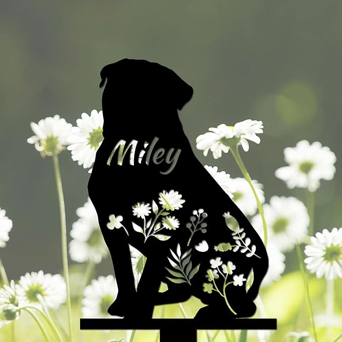 Personalized Dog Memorial Sign, Dog Grave Marker, in Memorial of Dog, Dog Loss Gift, Dog Name Sign Pet Sympathy Gift