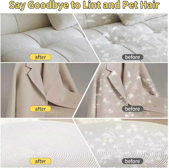 Pet Hair Removal Glove for Cats & Dogs, Upgraded Five-Finger Electrostatic Pet Hair Removal Tool, Reusable Magic Brush Pet Hair Remover for Laundry, Couch, Carpet, Car Seat & Clothing (Black)