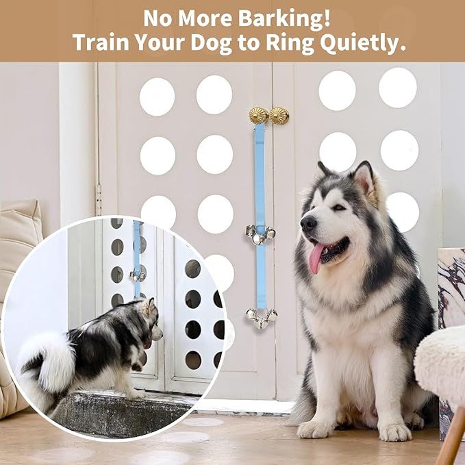 Dog Door Bell for Potty Training/to Go Outside, Hanging Puppy Bells for Puppies Doggy Doggie Poochie Pooch Pet Cat, Length and Height Randomly Adjustable