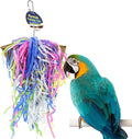 Sweet Feet and Beak Pizza Party Bird Shredding Toy - Perfect Bird Cage Toy Box for Large Birds Foraging Treasures & Treats - Safe, Non-Toxic, Easy to Install - Cage Accessories (3 Pack)