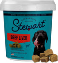 Stewart 100% Beef Liver Dog Treats, 4 oz Tub, ~90 Pieces, Freeze Dried Raw, Single Ingredient, 50% Protein Training Treats or Meal Topper, Grain Free, Gluten Free