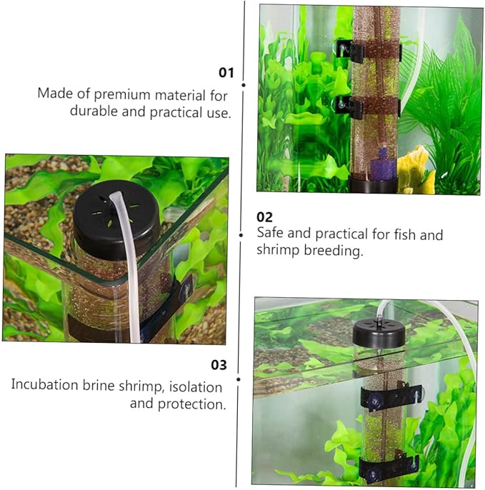 Yardwe Incubator for Shrimp Freshwater Aquarium Breeding Box Breeding Box Fish Egg Incubator Easy to Use Clean