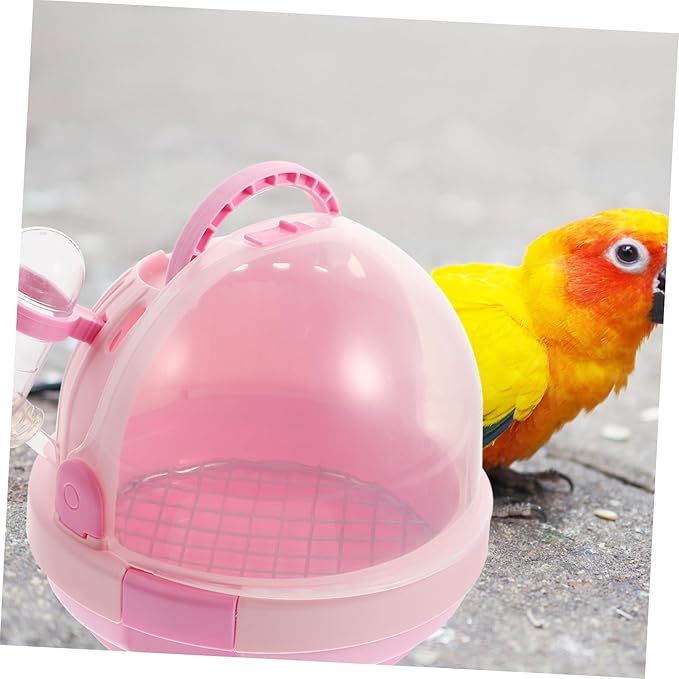 Milisten 1set Travel Parrot Cage Bird Carrier Portable Pet Parrot Cage Handheld Design
