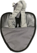 Bird Diaper, Wrap Around, for Larger Pigeons, Small Breed Hens and Roosters, Leak-Proof Design, Comfortable Fleece Strap Bird Harness with Sewn-in Liner & Secure Hook and Loop Closure - XS, Gray