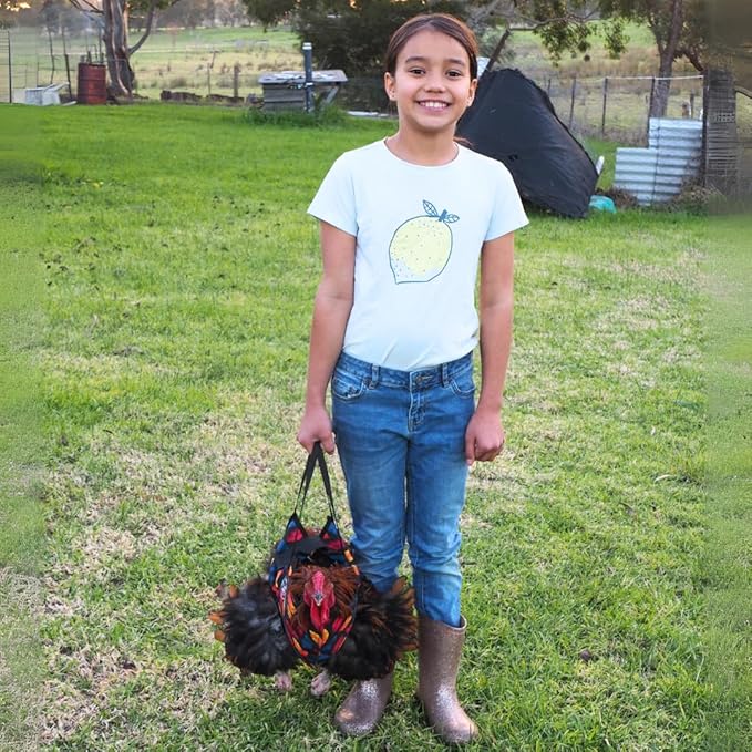 DOWN UNDER OUTDOORS Chicken Carrier Sling Holder Bag with Handle, Chicken Accessories for Foot Treatment, Medic, Leg Injuries, Bumblefoot, Poultry Farm Carrying, Transport, Three Sizes (Medium)