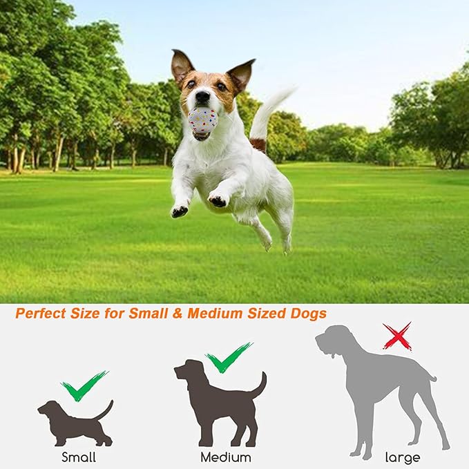 SOCO Automatic Ball Launcher for Dogs with Random Mode, 3 Settings to 45FT, Rechargeable Small Dog Ball Thrower with 4 2.2" ETPU Tennis Balls for Small Medium Breeds