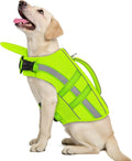 ASENKU Removable Front Float Dog Life Jacket, High Buoyancy Dog Life Vest with Reflective Strips & Rescue Handle for Swimming & Boating, Adjustable Life Jacket for Dogs(Green XL)